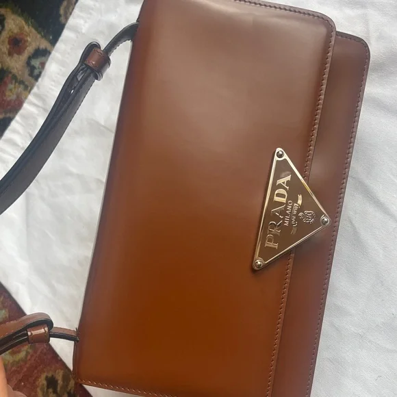 Authentic Prada Embleme Shoulder/Crossbody Bag - Picture 4 of 16